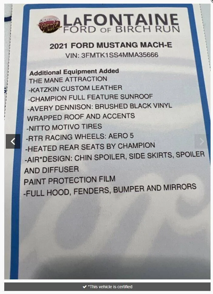 Ford Mustang Mach-E Identify Rear Spoiler 1676955335982