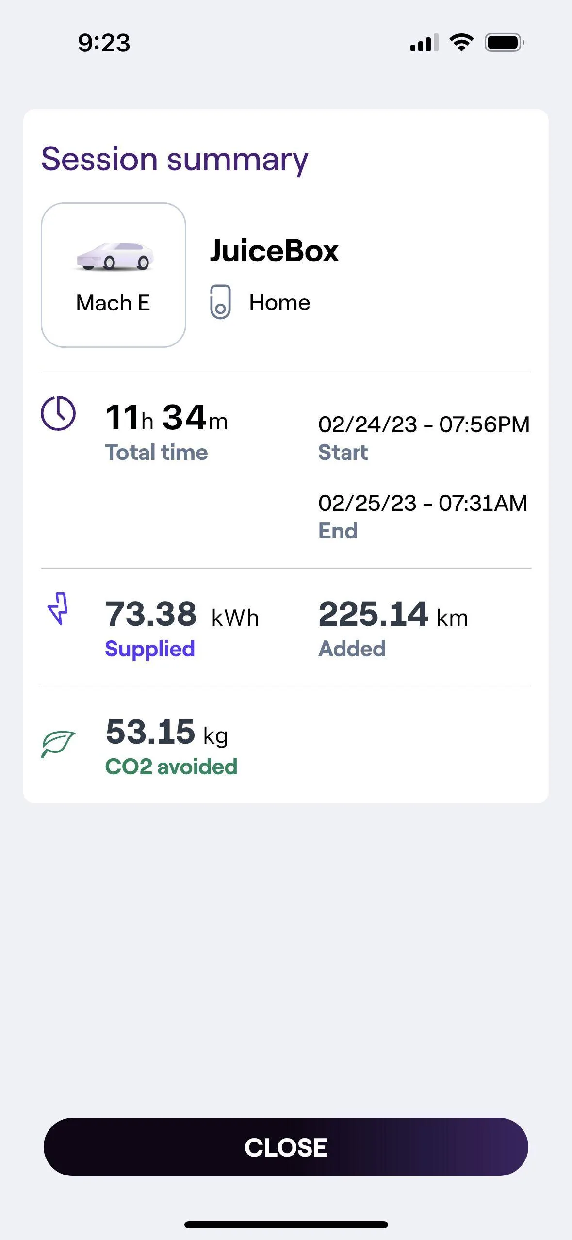 Ford Mustang Mach-E Car registered 9% charge left with 18 miles 8B2660A4-DFD5-4C7B-A483-FA42E36718C6