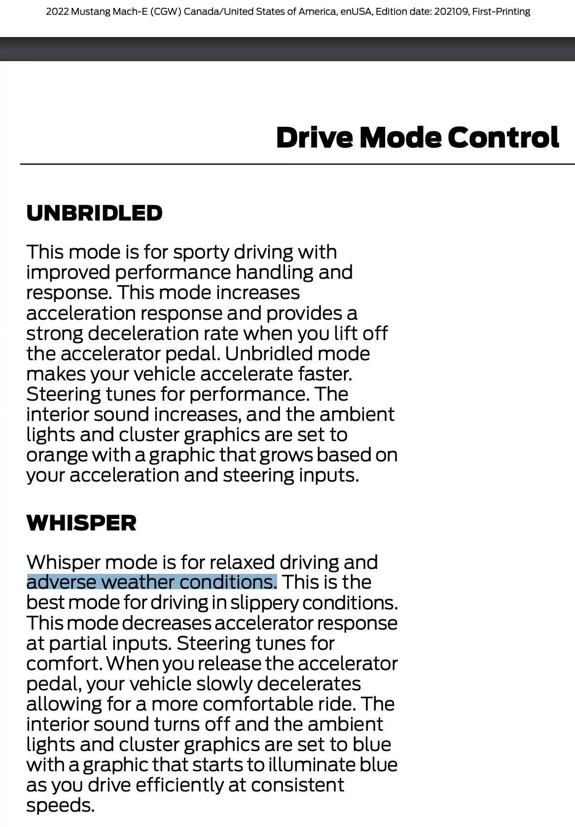 Ford Mustang Mach-E Can One-Pedal Driving induce hydroplaning? Screen Shot 2023-02-26 at 12.59.32