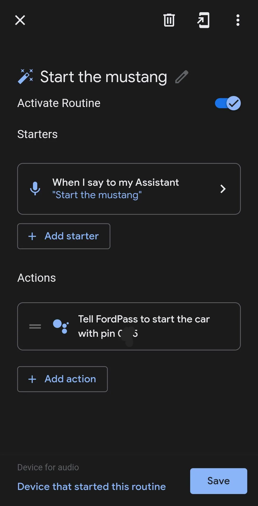 Ford Mustang Mach-E "OK, Google. Ask FordPass to start the car" (FordPass Actions via Google Home With Home Assistant) Screenshot_20230226_140815_Googl