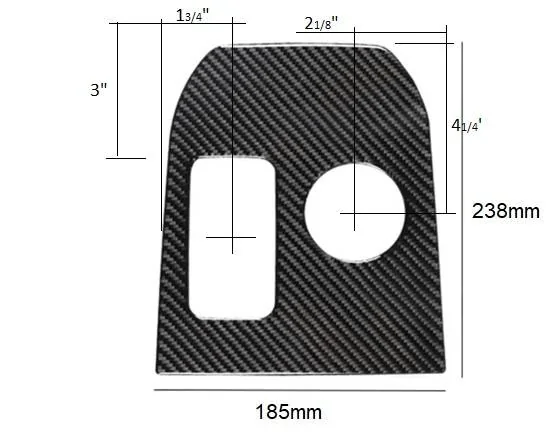 Ford Mustang Mach-E Carbon fiber center console MME panel 1-1