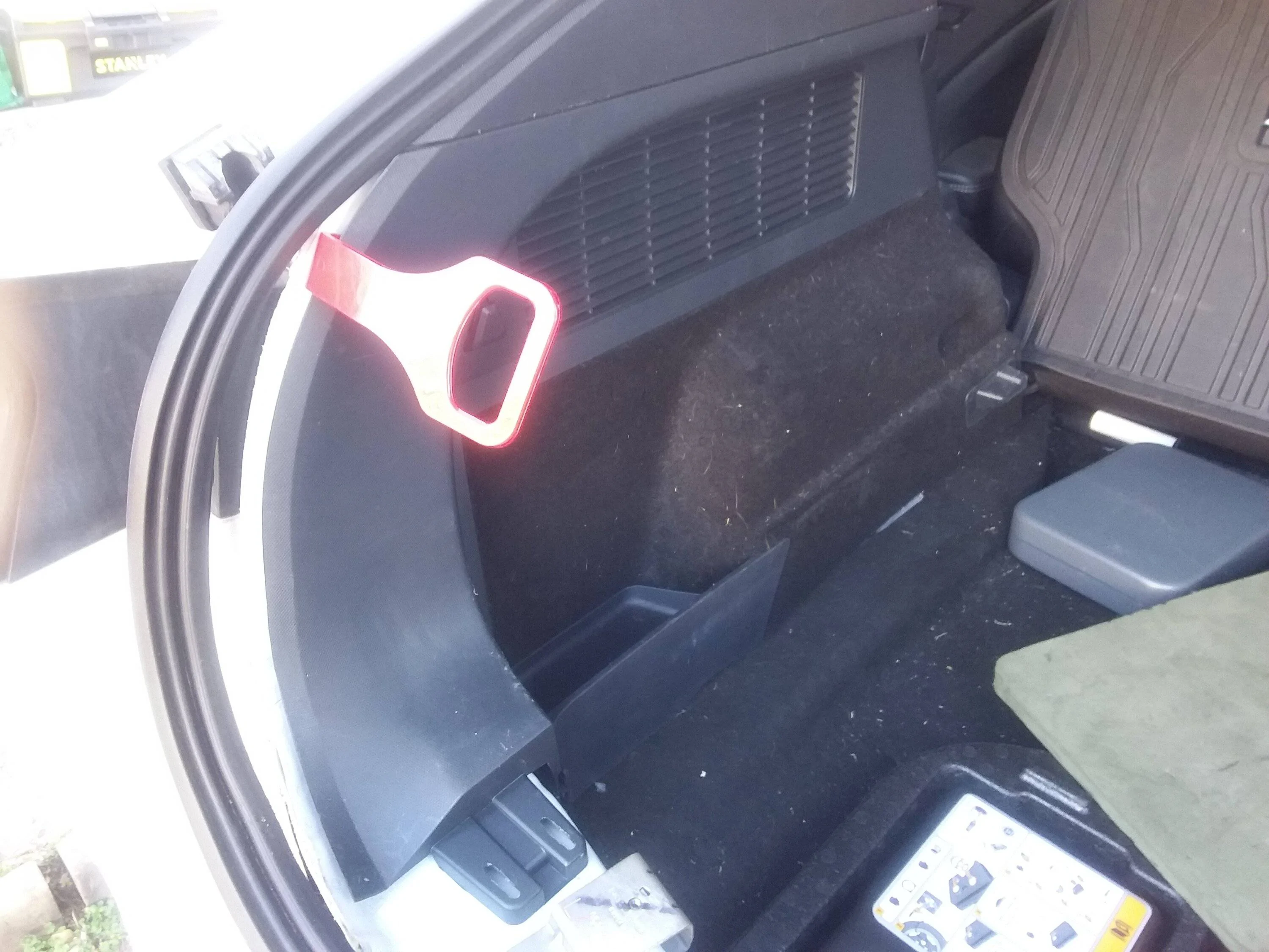 Ford Mustang Mach-E SOLVED - How to Add the Two Front Cargo Ring Anchor Points in the Trunk. 20230304_163856
