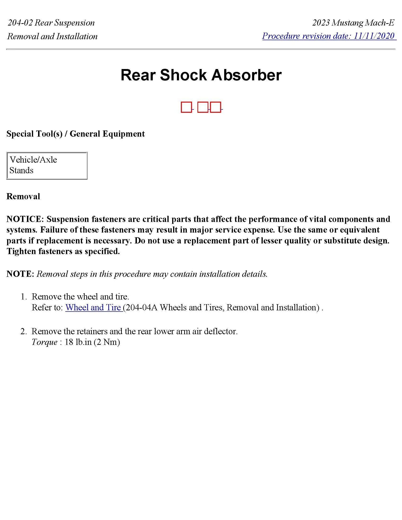 Ford Mustang Mach-E UPDATED: Replacing Rear Shocks: Reducing the rear end bounce. Page 1