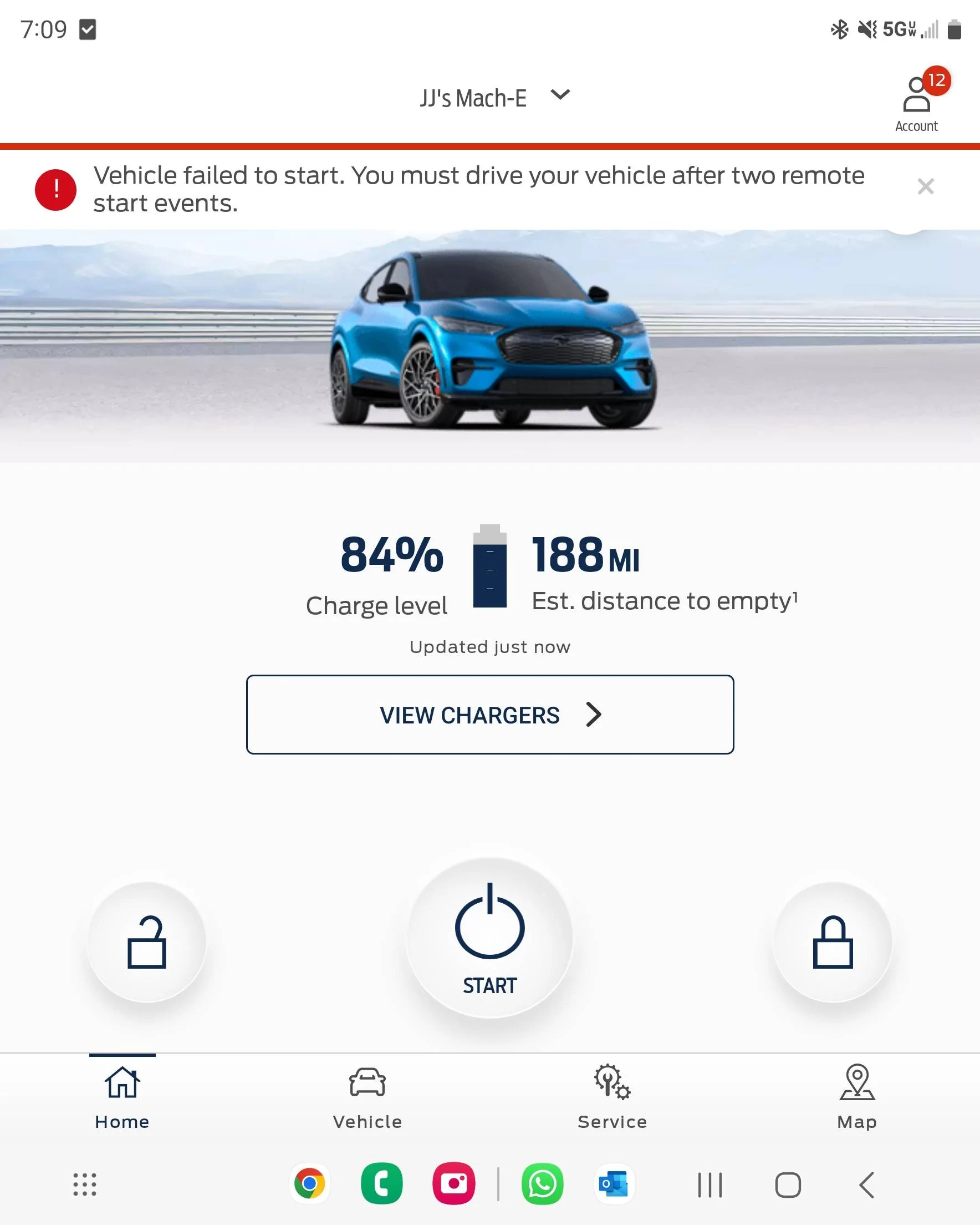 Ford Mustang Mach-E Error message when trying to start car with iOS phone app Screenshot_20230308_190940_FordPass