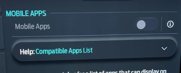 Ford Mustang Mach-E “Mobile apps” is greyed out a