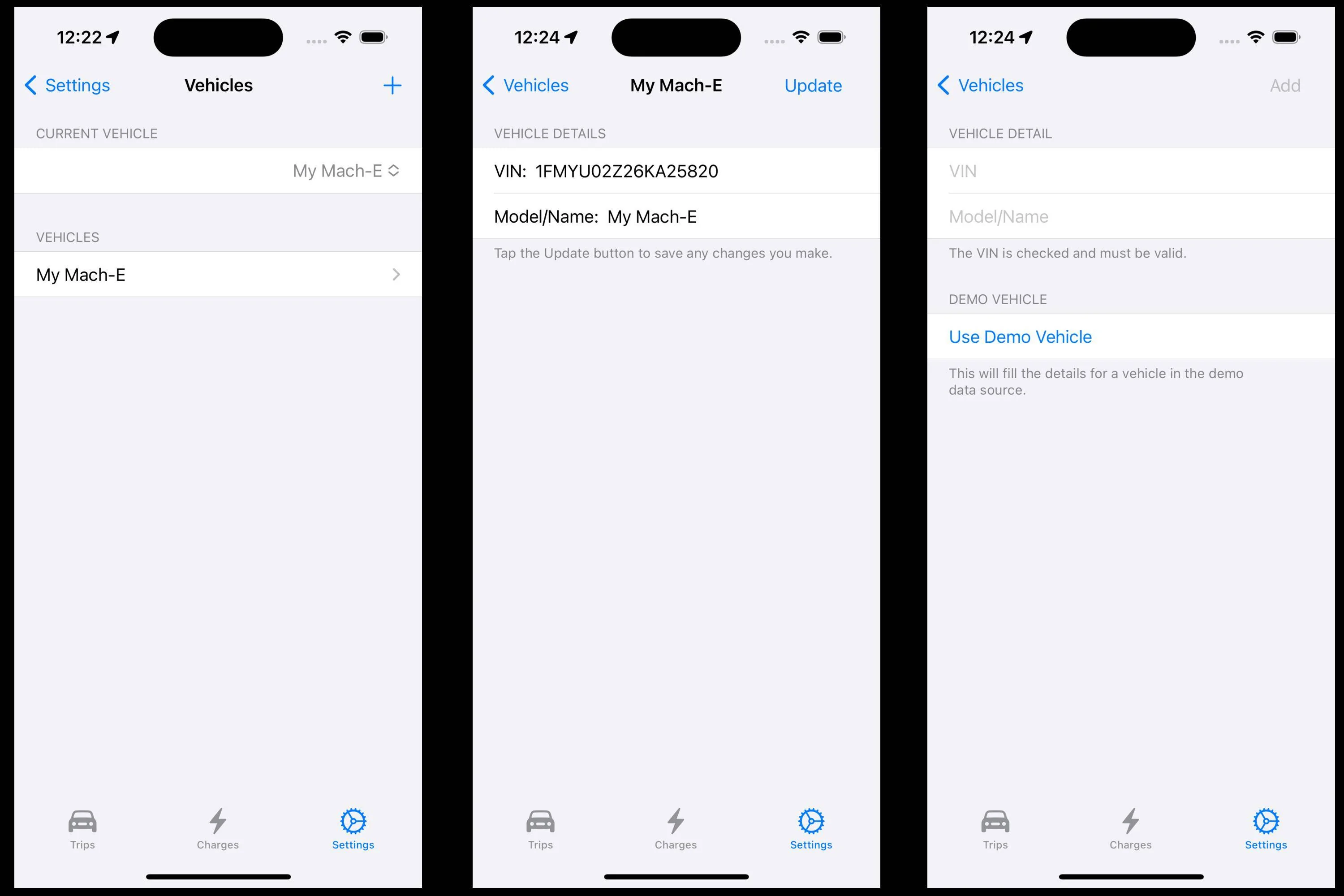 Ford Mustang Mach-E OBD Play: an iPhone app for viewing Mach-E trips and charging data 1678474280198