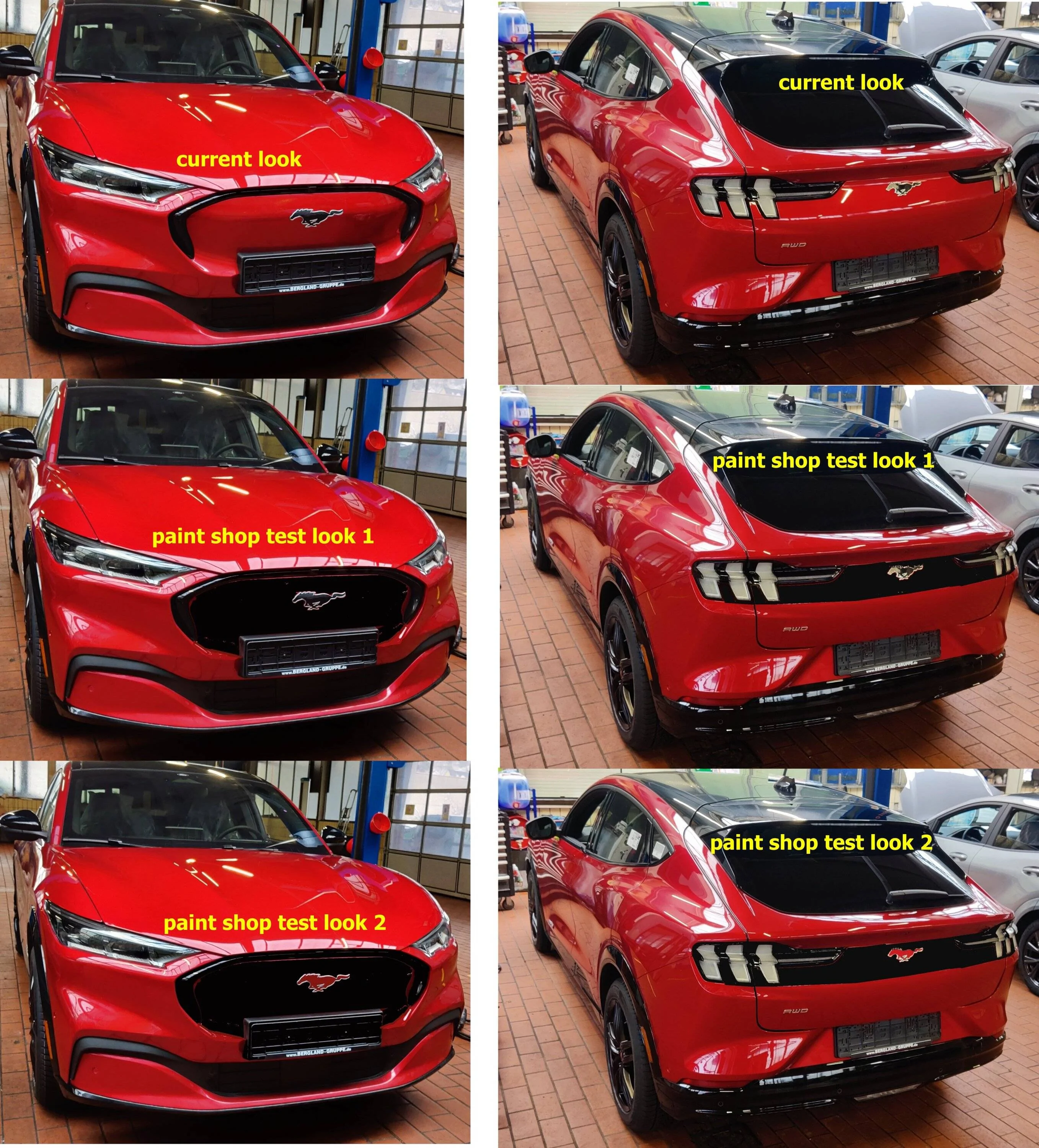 Ford Mustang Mach-E StruckNDesign Grill Decal installed wrap steps2