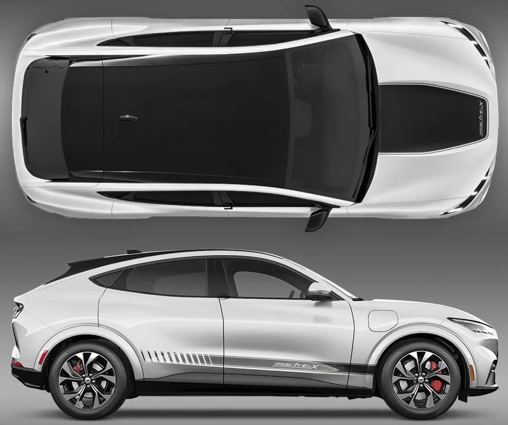 Ford Mustang Mach-E Hood Decal - Matte or Gloss - what's your preference? 1678829580608