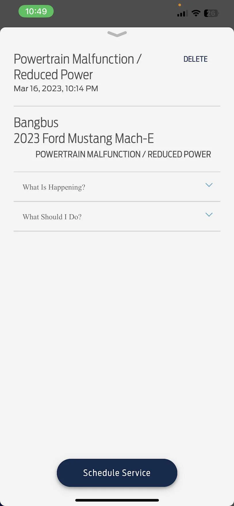Ford Mustang Mach-E I'm Done - 2023 Powertrain & High Voltage Battery Failure 1679036796823