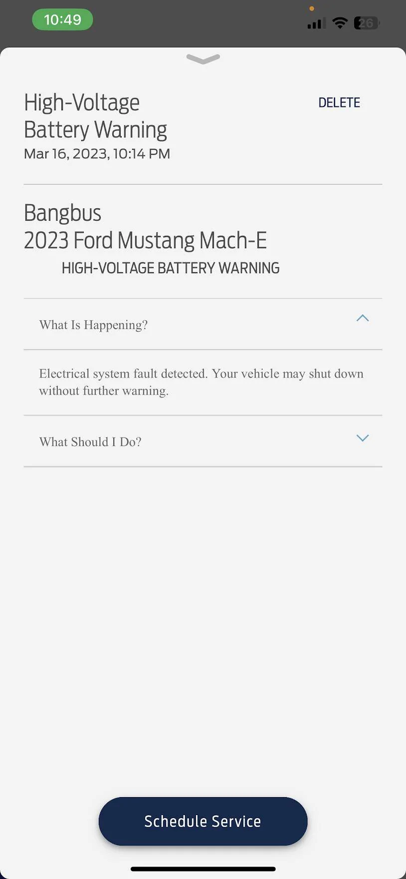 Ford Mustang Mach-E I'm Done - 2023 Powertrain & High Voltage Battery Failure 1679036817570