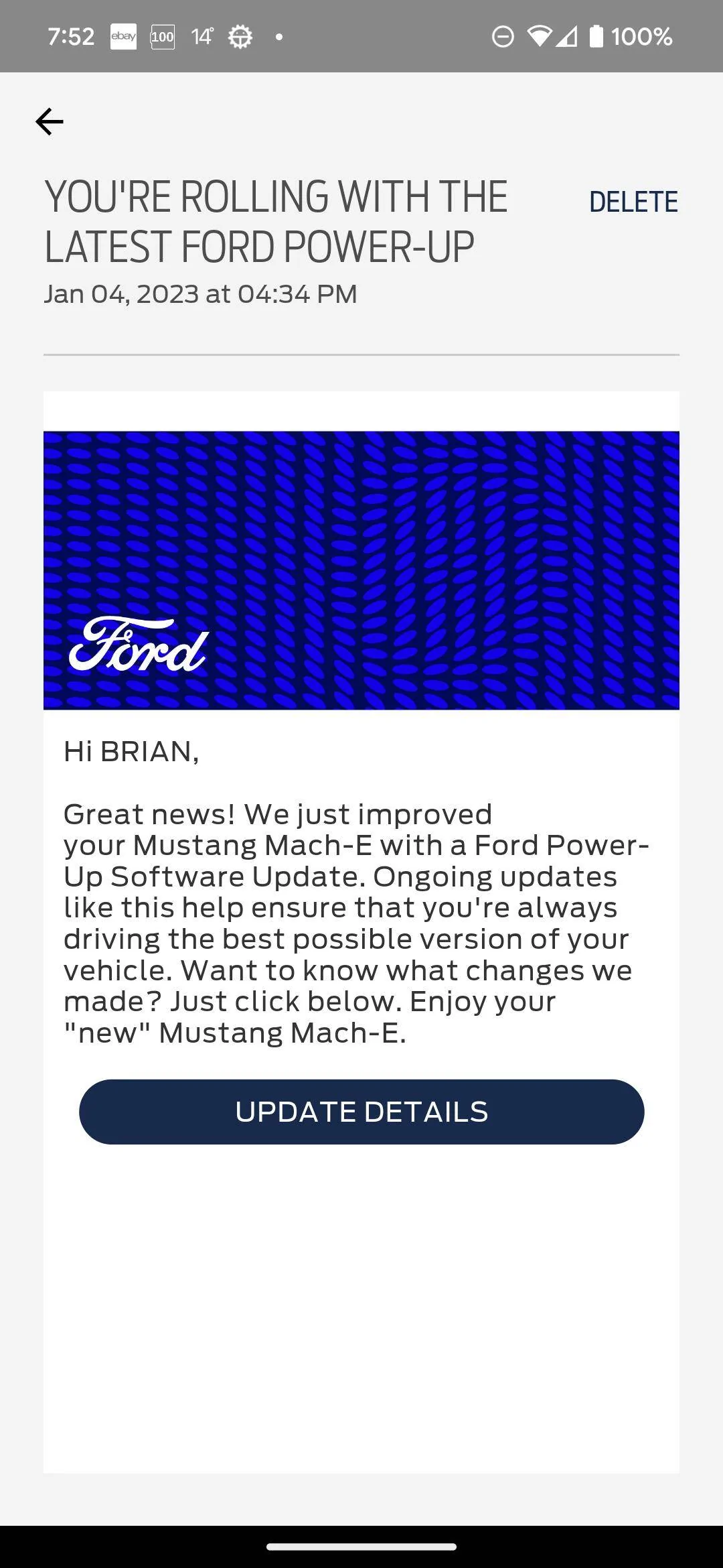Ford Mustang Mach-E “Drive Mode not available” Screenshot_20230317-075214