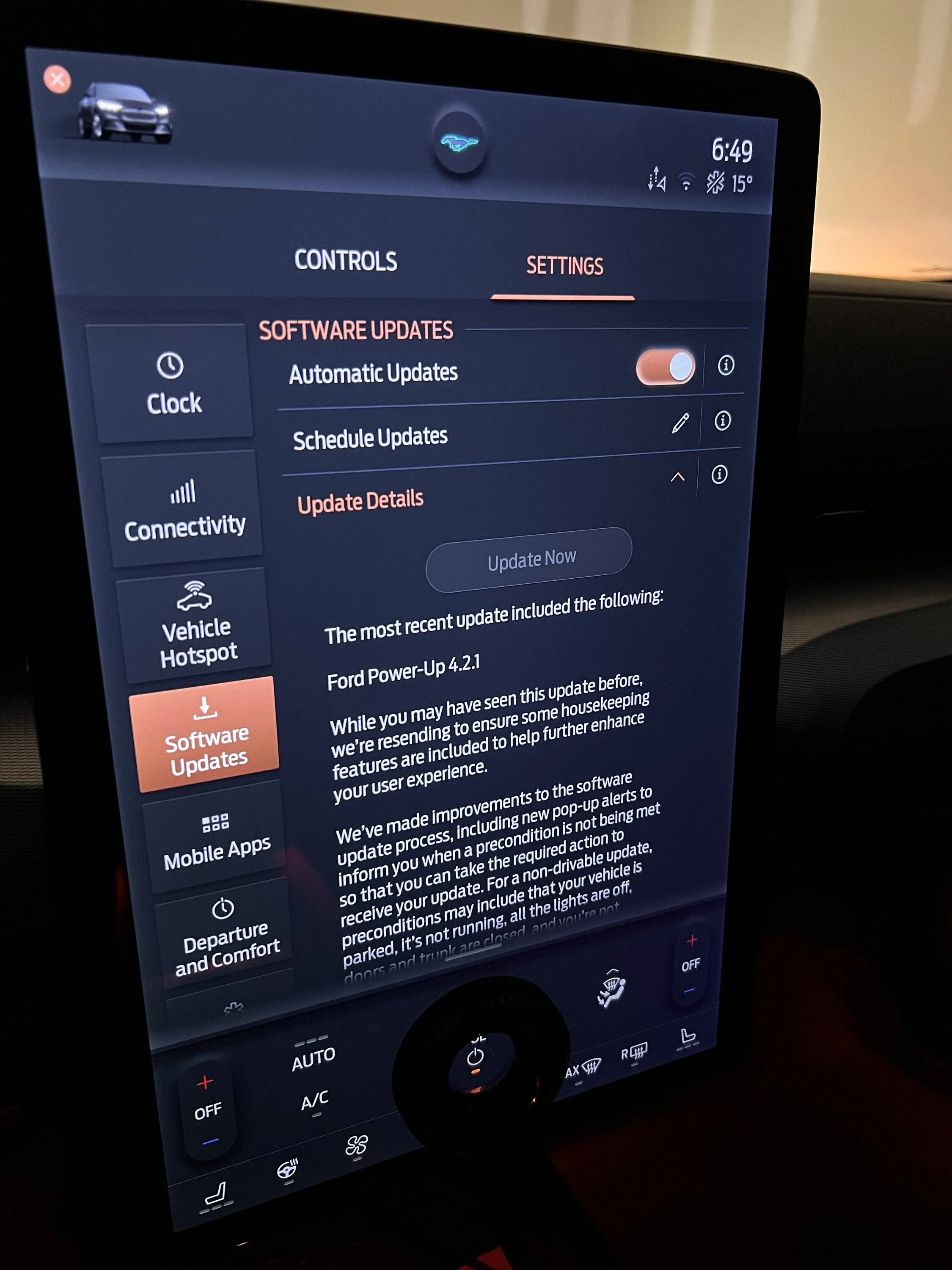 Ford Mustang Mach-E Where is my new UI update? 6E32416F-70C1-4F7C-919F-1BDA86475B18