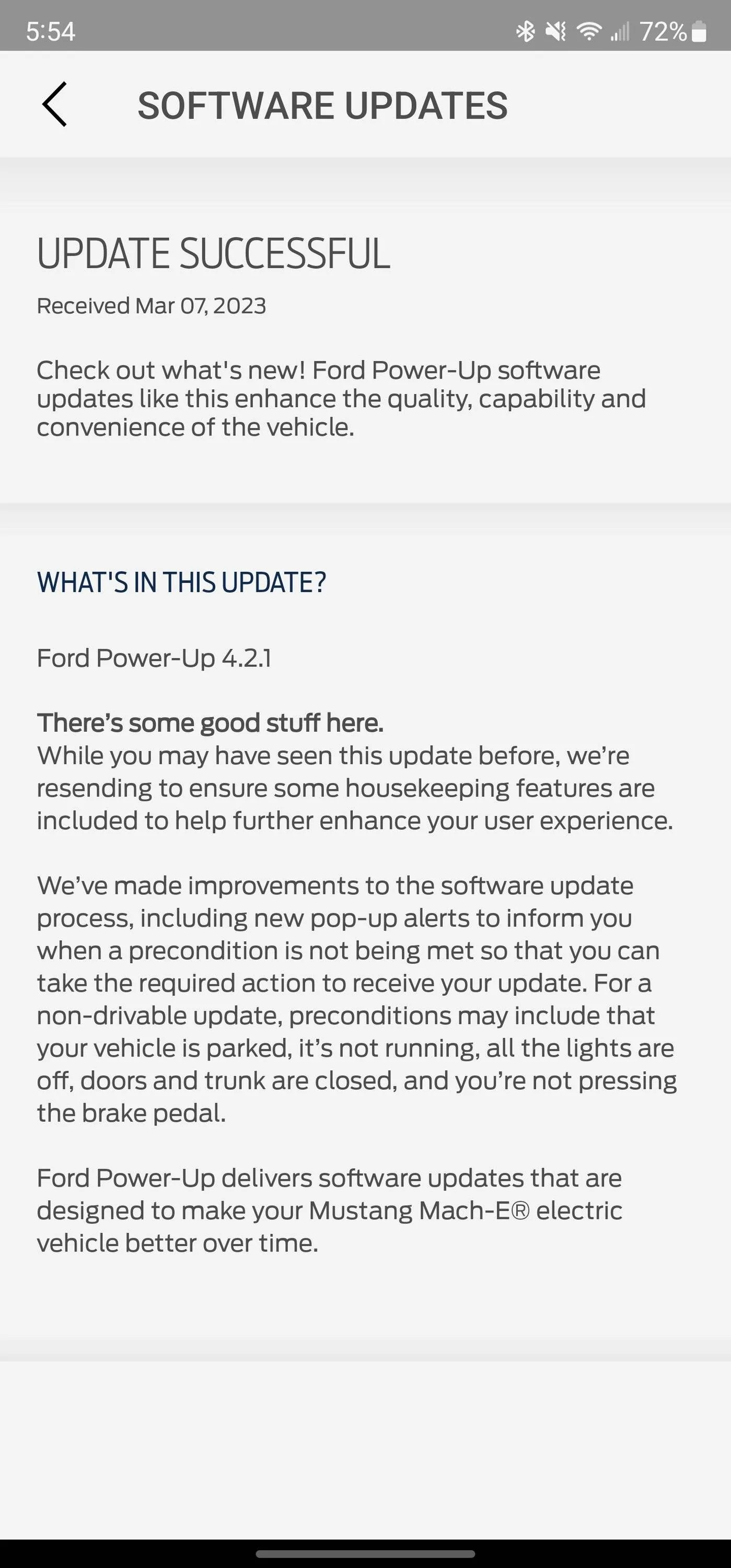 Ford Mustang Mach-E Ford Power-Up Version 4.2.3 is here Screenshot_20230307_175424_FordPass