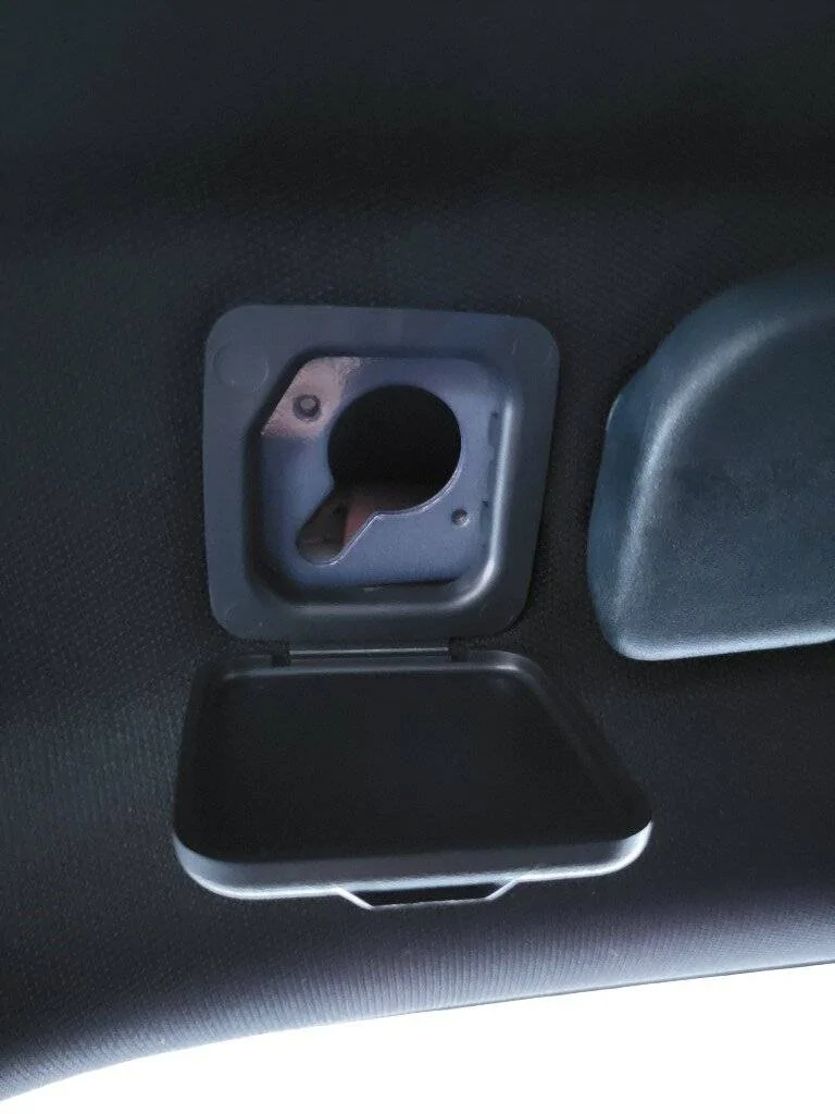 Ford Mustang Mach-E What is the black plastic square next to the rear grab handle? 20230321_174928 (Medel)