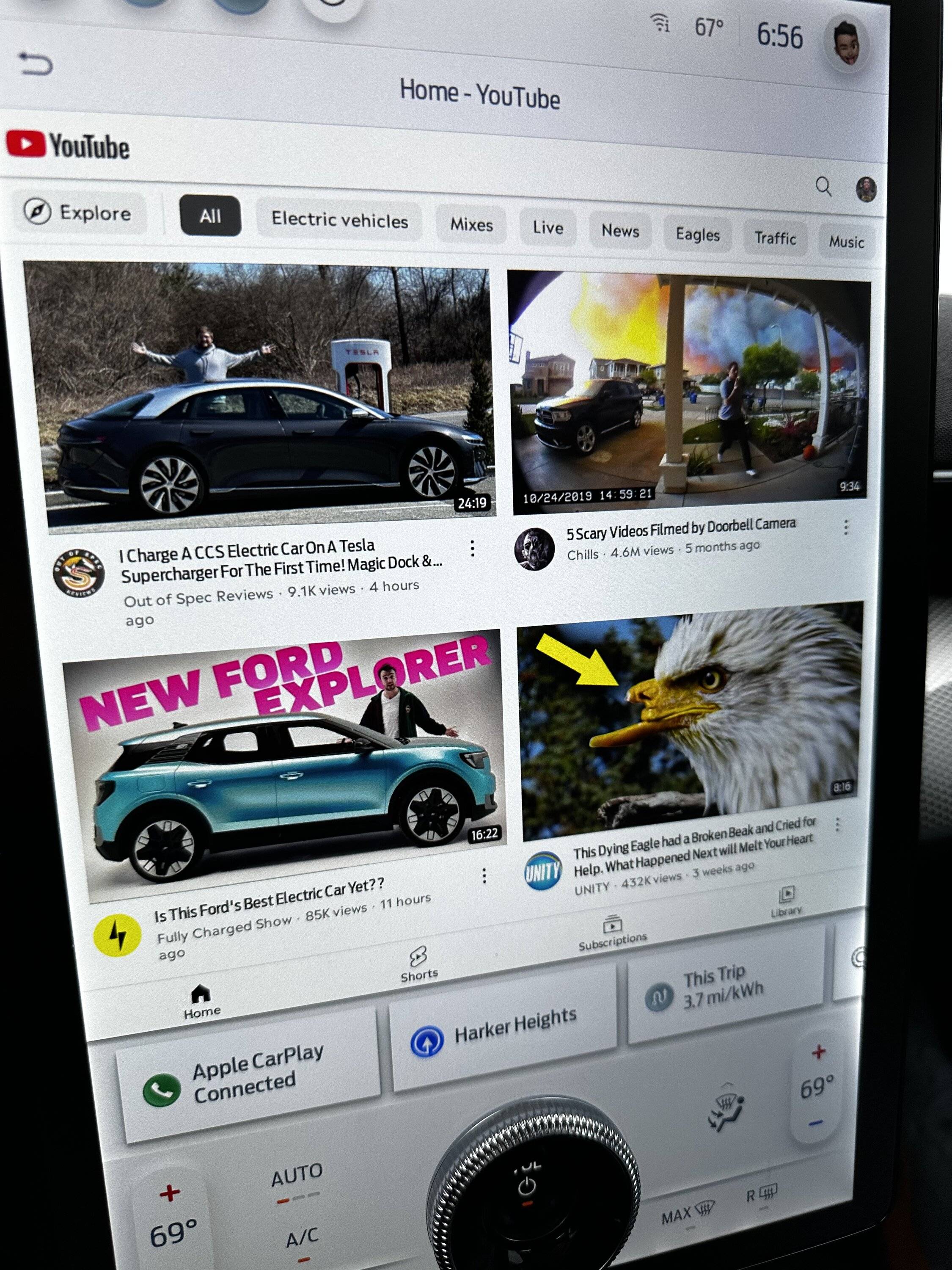 Ford Mustang Mach-E YouTube app updated and improved CC1DB486-6D62-4446-9532-DA889C265719