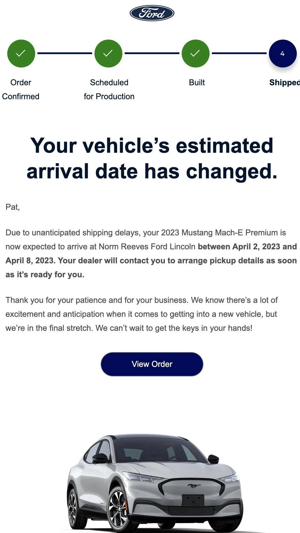 Ford Mustang Mach-E 12/19/22 Build Week Screen Shot 2023-03-22 at 6.17.59 AM