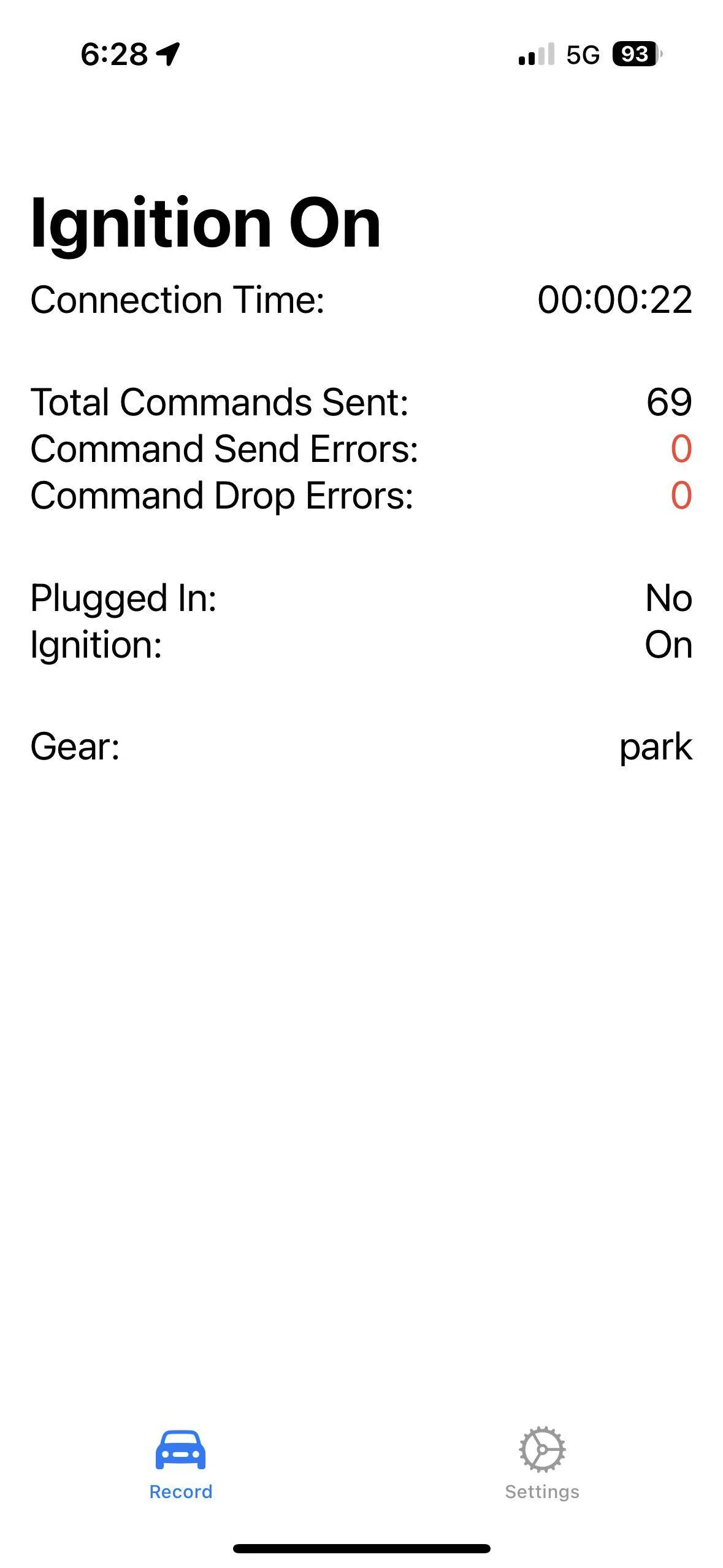 Ford Mustang Mach-E OBD Record: an iPhone app for logging Mach-E trips and charges 1679501178719