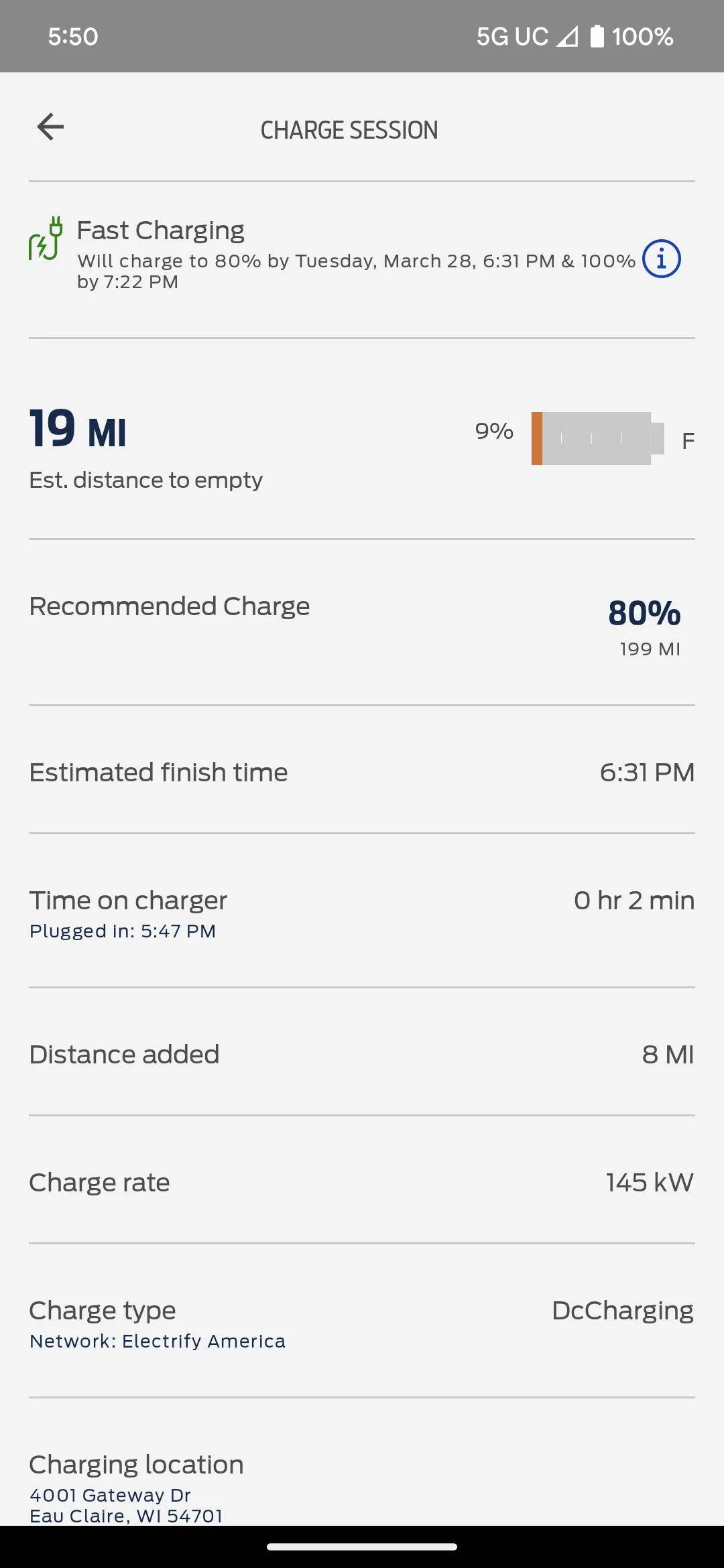 Ford Mustang Mach-E Could a software update enable faster DCFC charging? Screenshot_20230328-175043