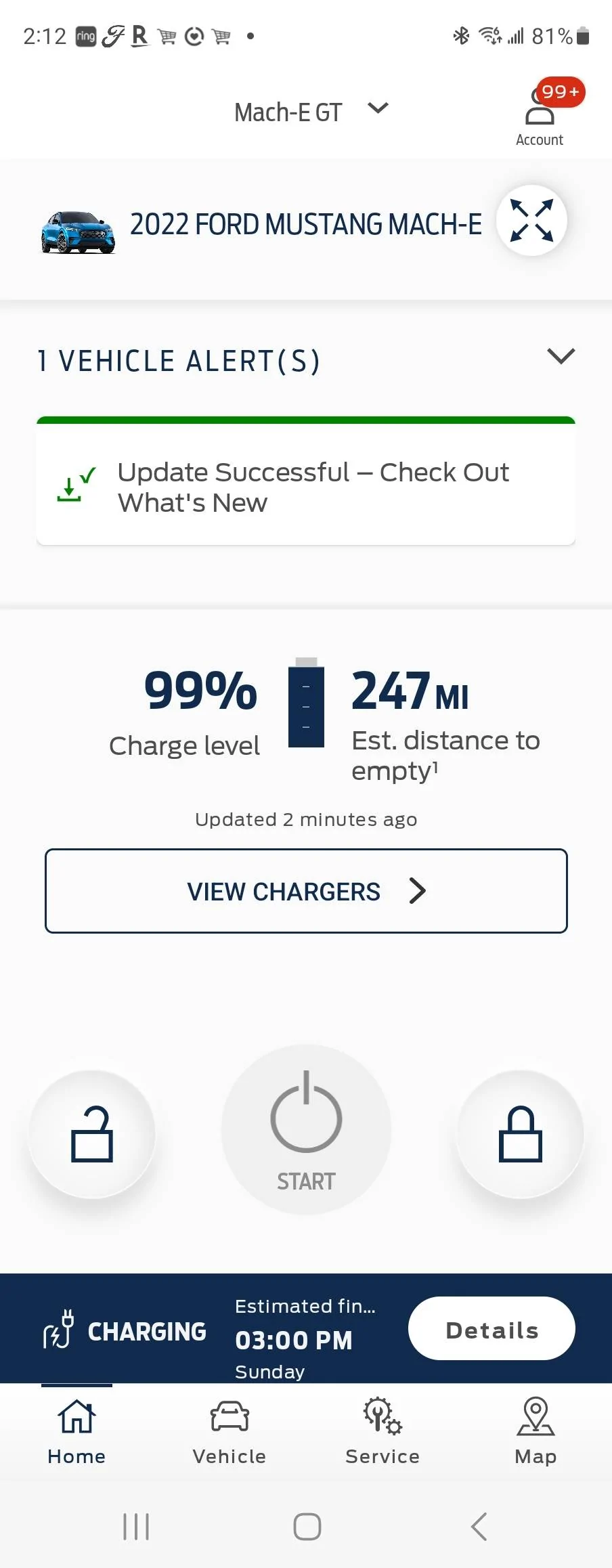Ford Mustang Mach-E Later PowerUp Update resets to 50% Charge Target -then charges to 100%!! Screenshot_20230402_141210_FordPass