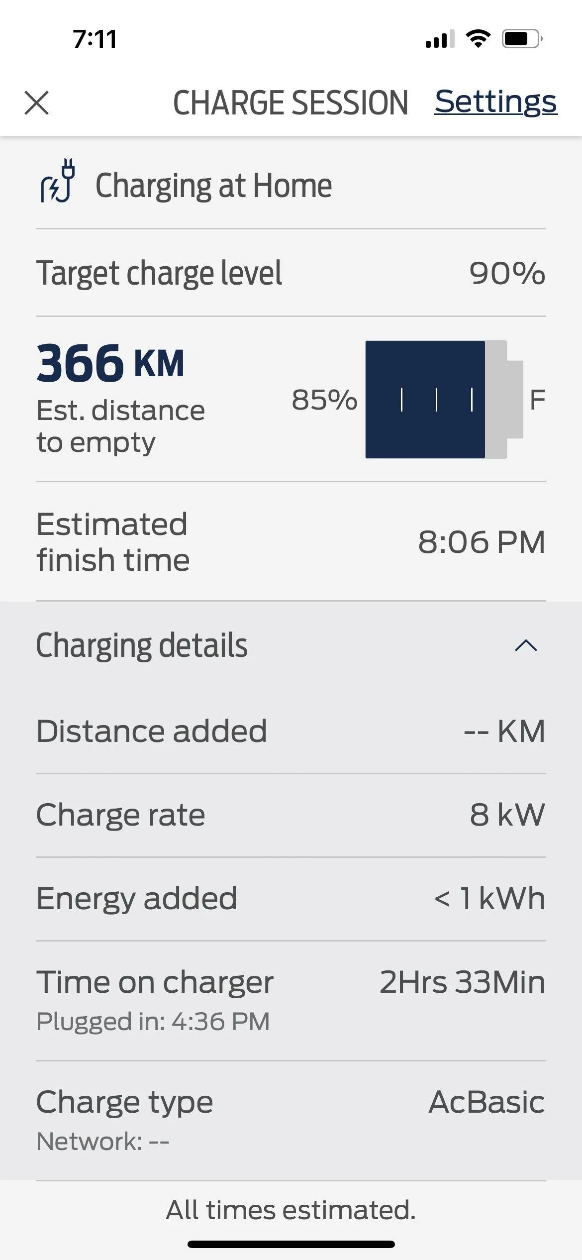 Ford Mustang Mach-E Charge rate gone from fordpass D16E51D3-6042-4086-A52B-E7C03C993CAC