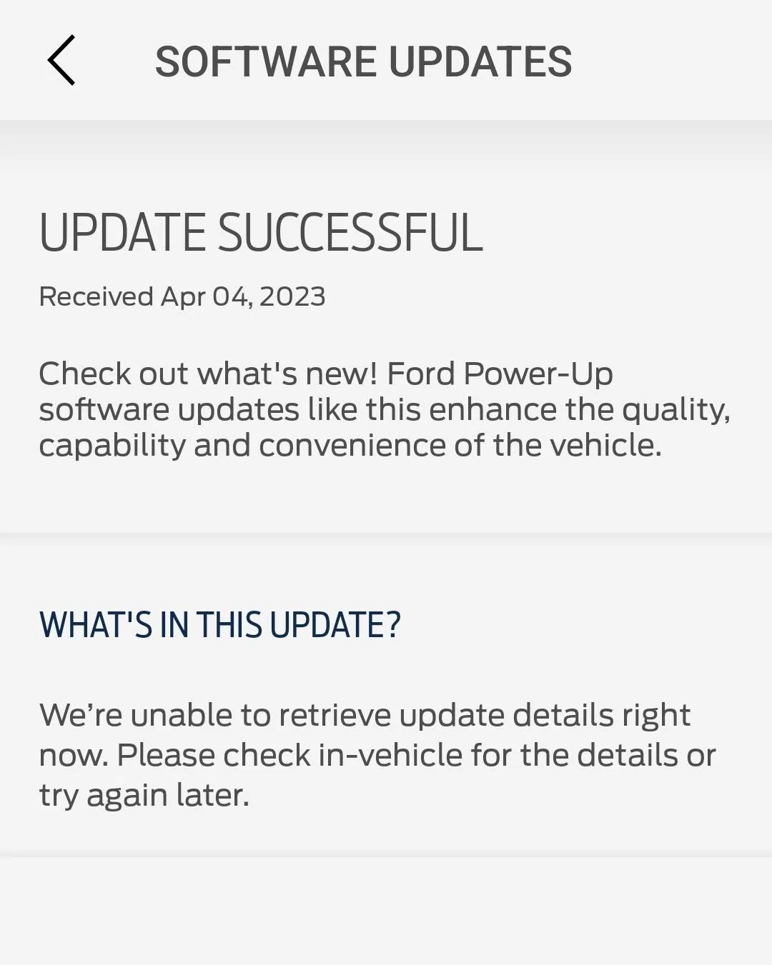 Ford Mustang Mach-E Ford Power-Up Version 4.2.3 is here Screenshot_20230405_055930_FordPass
