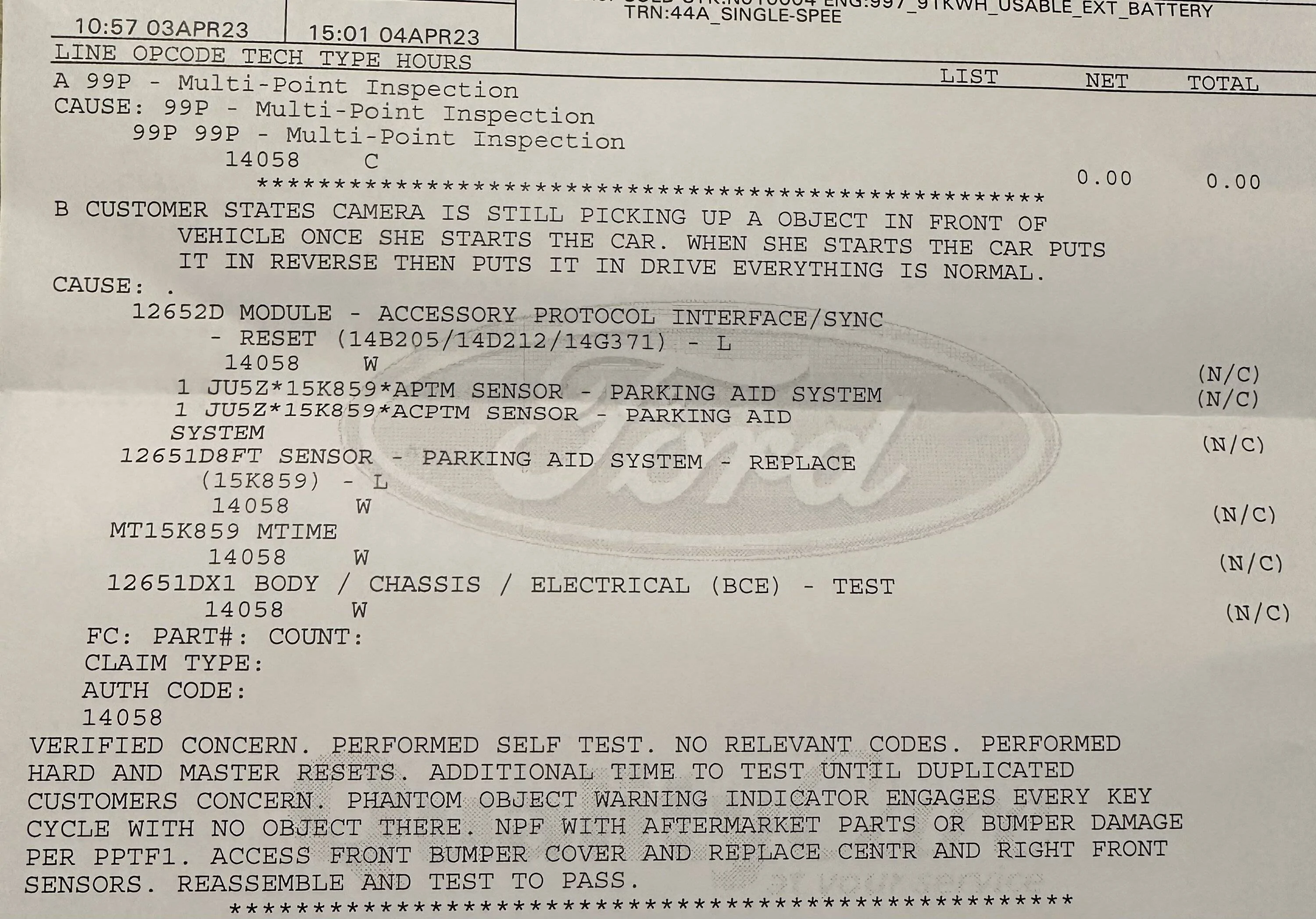 Ford Mustang Mach-E Back up camera on while in drive 539C1F69-8598-4CE8-971E-3EB9DF47DE55