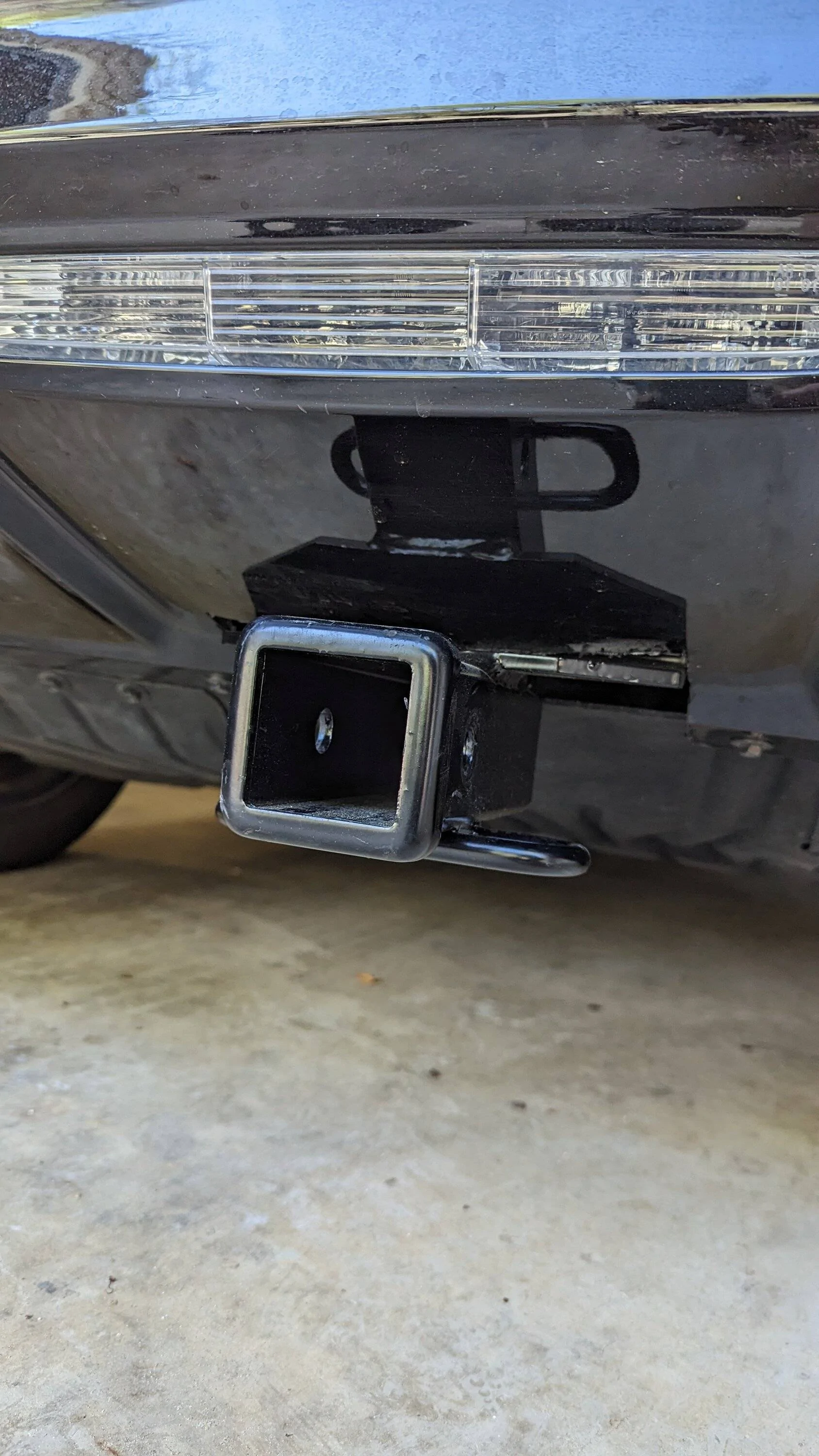 Ford Mustang Mach-E Hitch install uhaul PXL_20230410_164447562