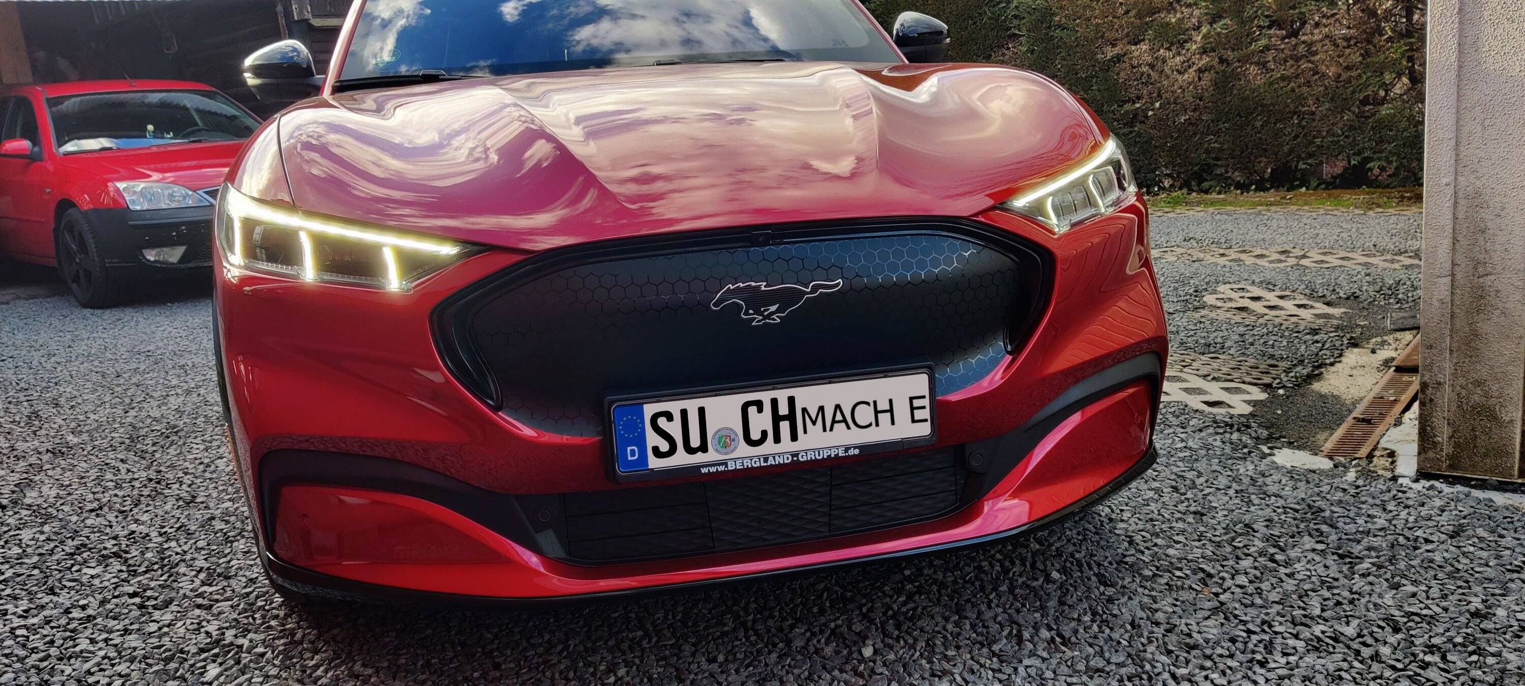 Ford Mustang Mach-E StruckNDesign Grill Decal installed Folie front 1