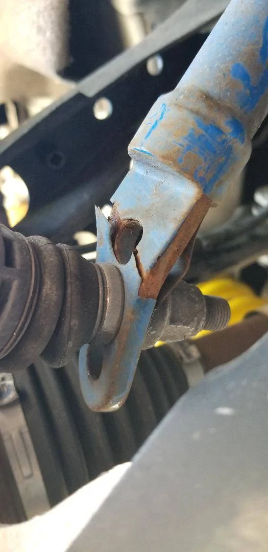 Ford Mustang Mach-E Steeda Mach-E Adjustable Rear Sway Bar Steeda rear sway bar - end from the bottom