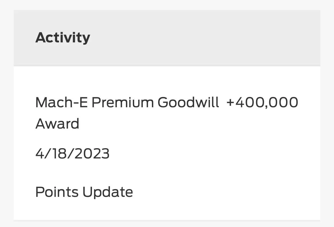 Ford Mustang Mach-E Just got my Goodwill FordPass Rewards A7D3DC93-AAEF-4532-9BA8-F3A3665666AE
