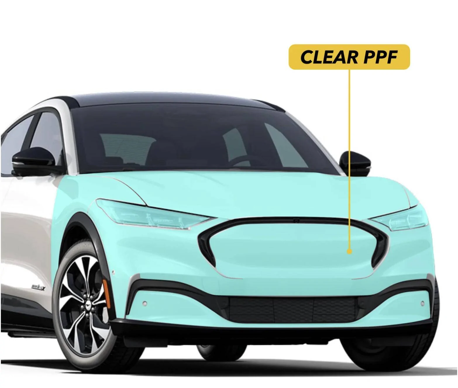 Ford Mustang Mach-E Full front PPF starting at just $500, by TWRAPS Screenshot 2023-04-22 at 8.40.42 AM