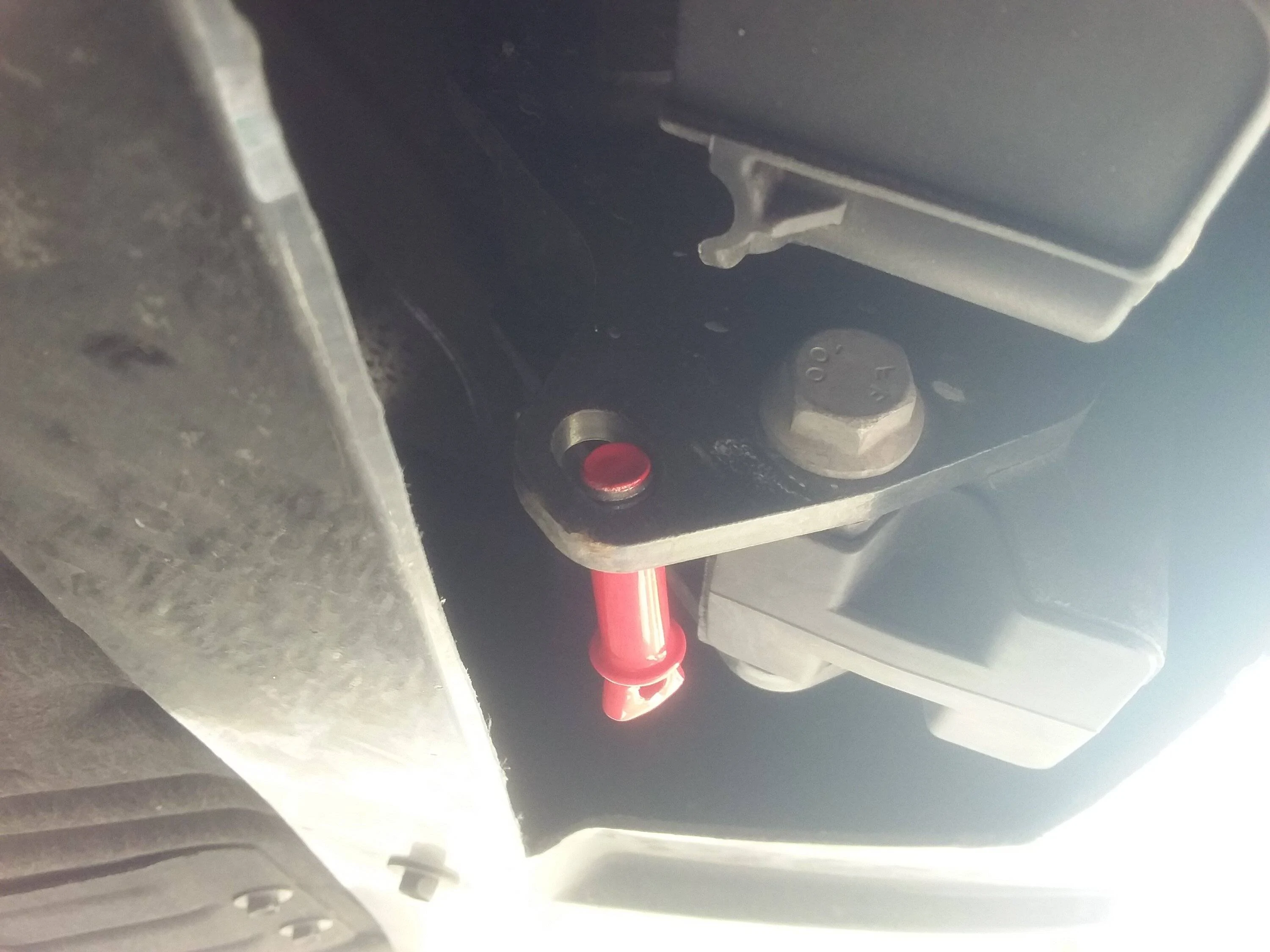 Ford Mustang Mach-E Project Tow Hook .....  or mitigating a $28,000 worry 20230427_170608