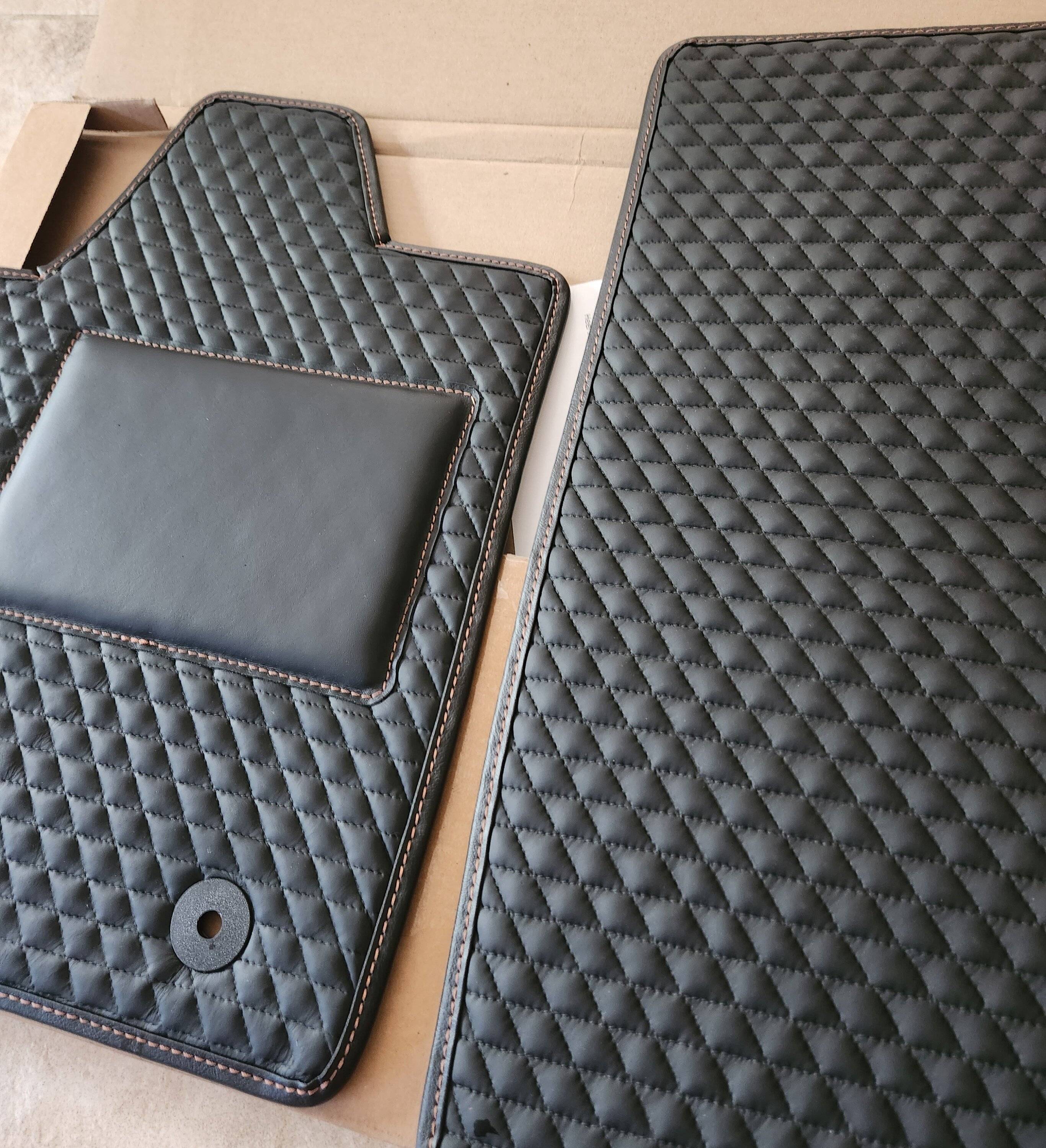 Ford Mustang Mach-E Splurged on luxury custom leather floor mats. 20230510_144102