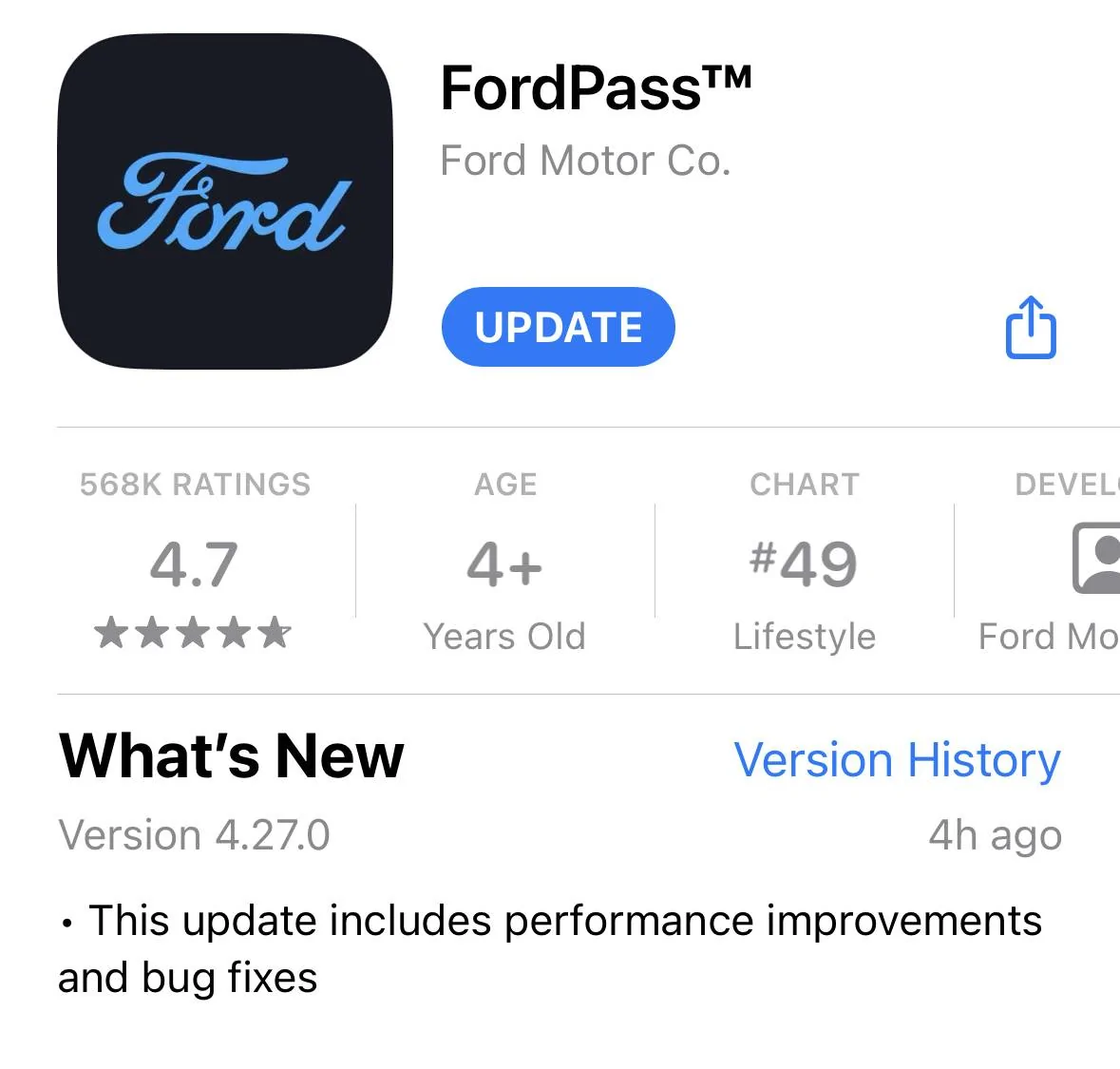 Ford Mustang Mach-E FordPass 4.27.0 Update IMG_5233