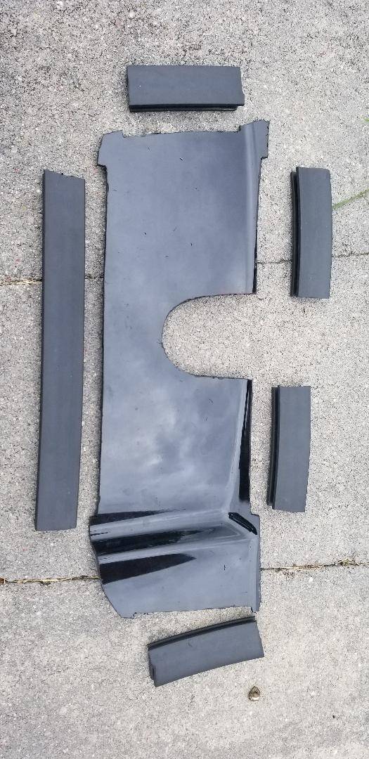 Ford Mustang Mach-E Draw-Tite Hidden Hitch install -- what do I do with my hidden bumper hole?  (3D printing design anyone?) Tow hitch cover - pre-assembly, with cutouts and H-pattern rubber mounts - view from outside