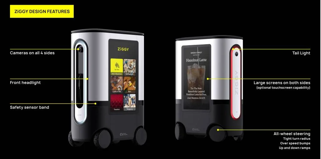 Ford Mustang Mach-E Robotic EV charger will get a test at Texas airport ziggy-ev-charging-robot-kiosk_100847500_l