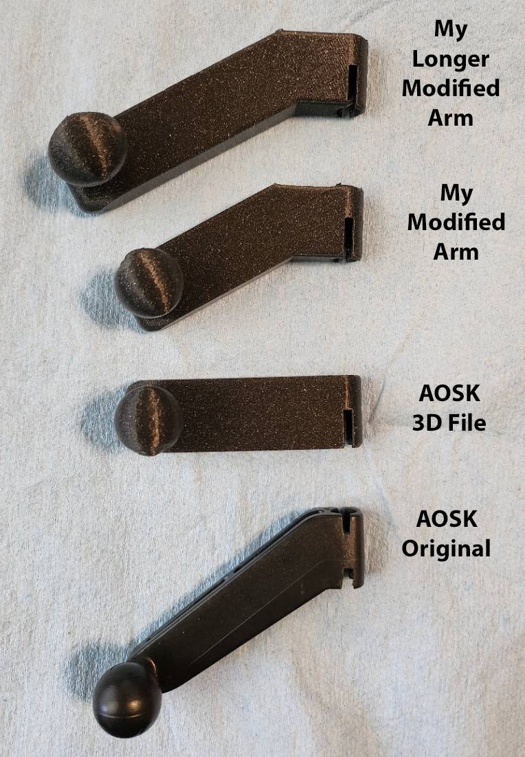 Ford Mustang Mach-E Modified AOSK Phone Holder Arms phone holder arms