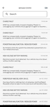 Ford Mustang Mach-E POWERTRAIN MALFUNCTION / REDUCED / HIGH-VOLTAGE BATTERY WARNING Screenshot_20220611-123731