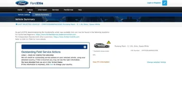 Ford Mustang Mach-E Safety Recall 22S41 - 2021-2022 Mach E - HVBJB Recall [high voltage battery main contactors may overheat] Screen Shot 2022-06-14 at 7.33.09 AM